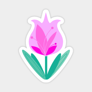 Pink Tulip Magnet