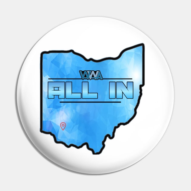 WWA “All In” T-Shirt Pin by WWA Backyard Wrestling