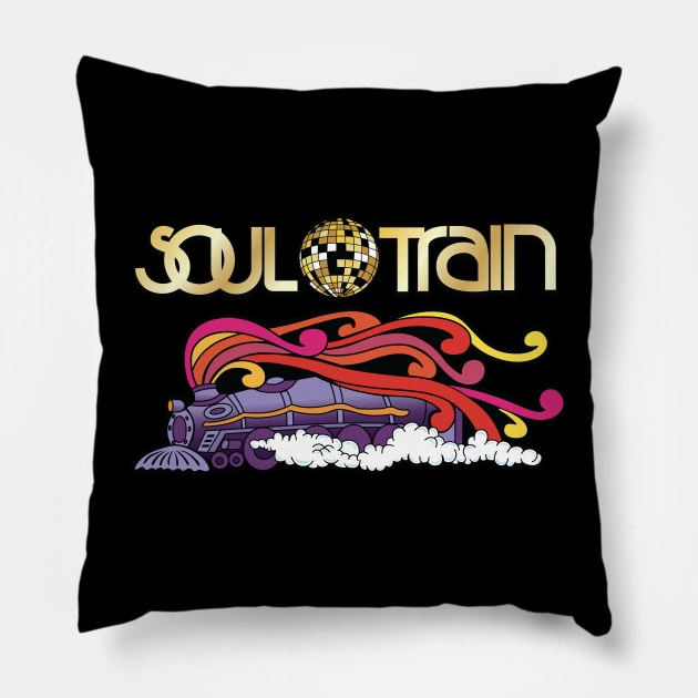 Soul Train Pillow by BlackActionTeesOnDemand