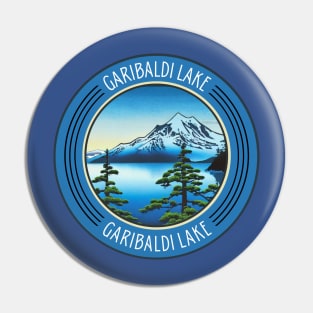 Blue Vintage Garibaldi Lake Hiking and Travel Lovers Pin