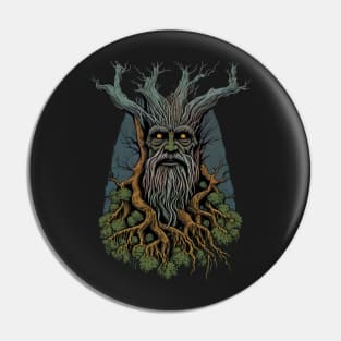 A bearded Ent - Fantasy Pin