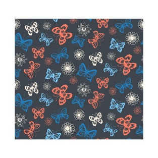 Seamless pattern with butterflies T-Shirt