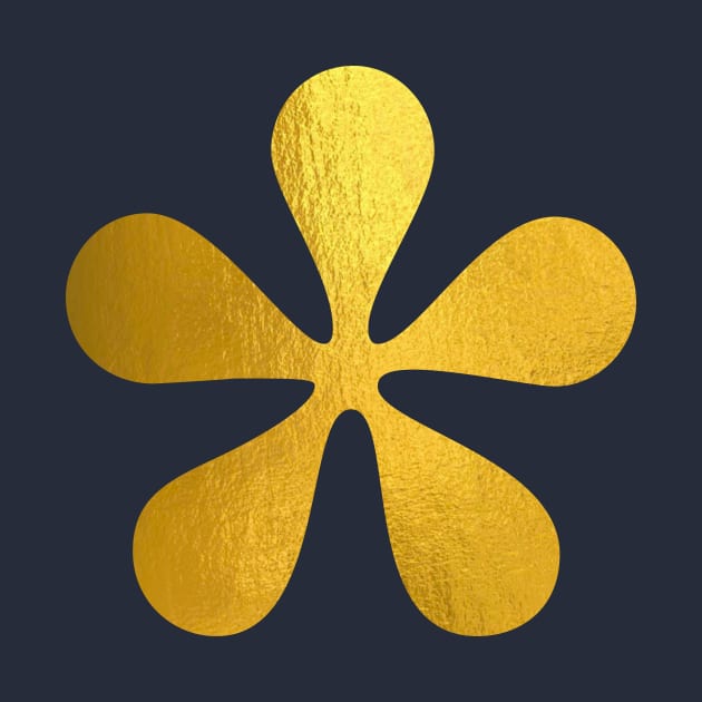 Gold flower shape by Beta Volantis