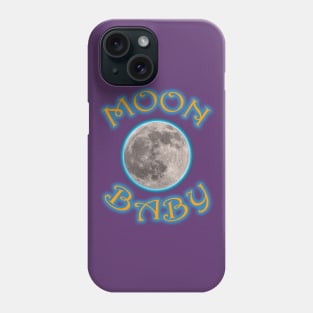 MOON BABY (orange/blue) Phone Case