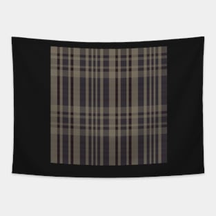 Dark Academia Aesthetic Sorcha 2 Hand Drawn Textured Plaid Pattern Tapestry