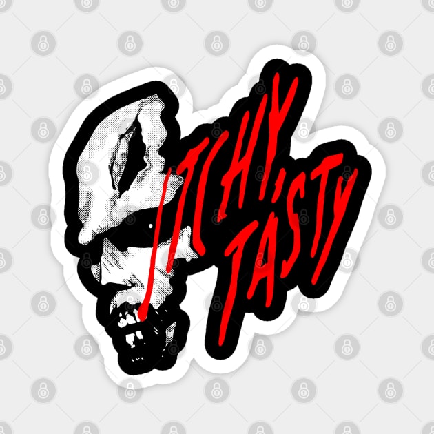 itchy tasty - resident evil Magnet by Japanese Mask Art