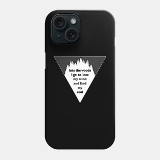 Into the Woods Triangle Phone Case