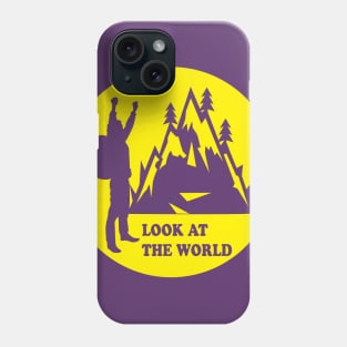 Rock climbing. A gift for Hiker & Climber. conqueror of the mountains. Phone Case