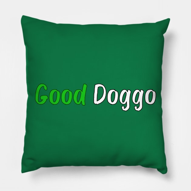 Good Doggo Pillow by DuskEyesDesigns