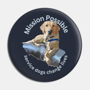 Mission Possible on dark merch Pin