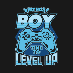 Birthday Boy Time to Level Up Video Gamer T-Shirt