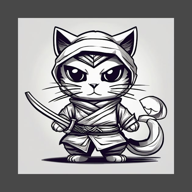 ninja kitten by OWLS store