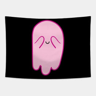 Pink Cute Ghost Boo Tapestry