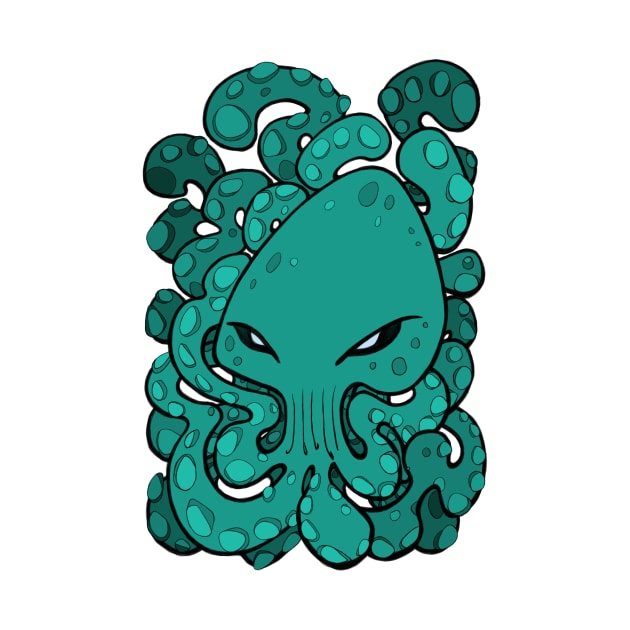 Octopus Squid Kraken Cthulhu Sea Creature - Arcadia by BigNoseArt