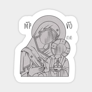 Veiled Madonna Magnet