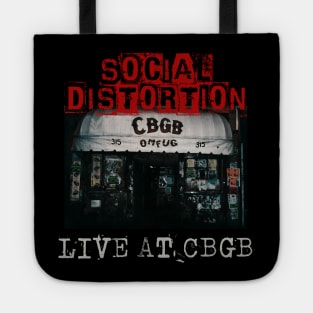 social distortion live at cbgb Tote