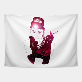 Breakfast at Tiffanys Pink FanArt Tapestry