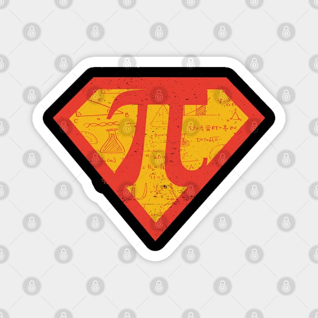 Super hero Scientist Mathematic Lover Pi Day 3.14 Science Teacher Magnet by Hogary Art