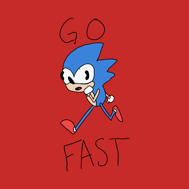 Sonic go fast by Cheerhio