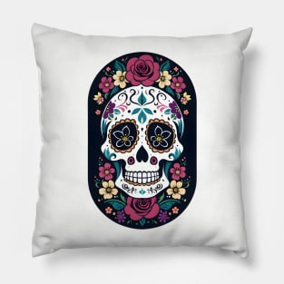 Day of the Dead Skull 06 Pillow