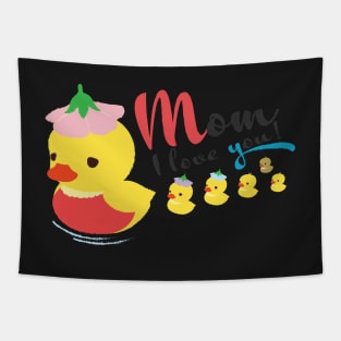 Mom Loves Ducklings Tapestry