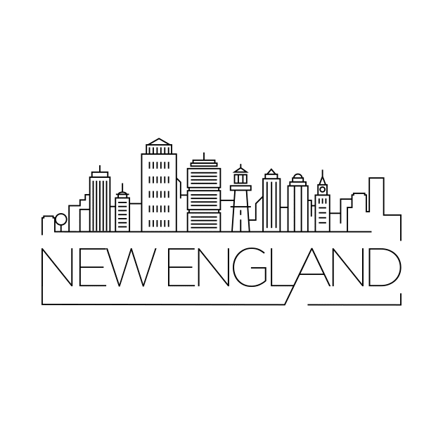 New England Minimal Skyline.png by kursatunsal