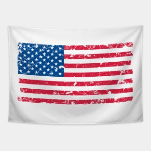 Grunge American flag Tapestry