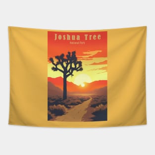 Joshua Tree National Park Vintage Travel Poster Tapestry