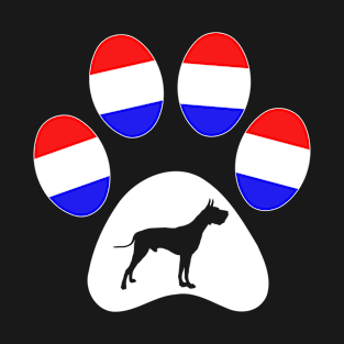 Great Dane Patriotic Paw T-Shirt