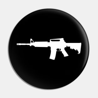 AR-15 Rifle Silhouette Pin