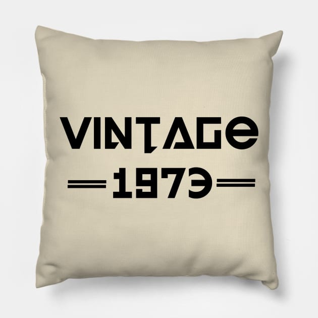 vintage 1973 Pillow by ElRyan