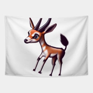 Cute Antelope Drawing Tapestry