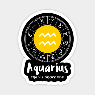 Aquarius The Visionary One Magnet