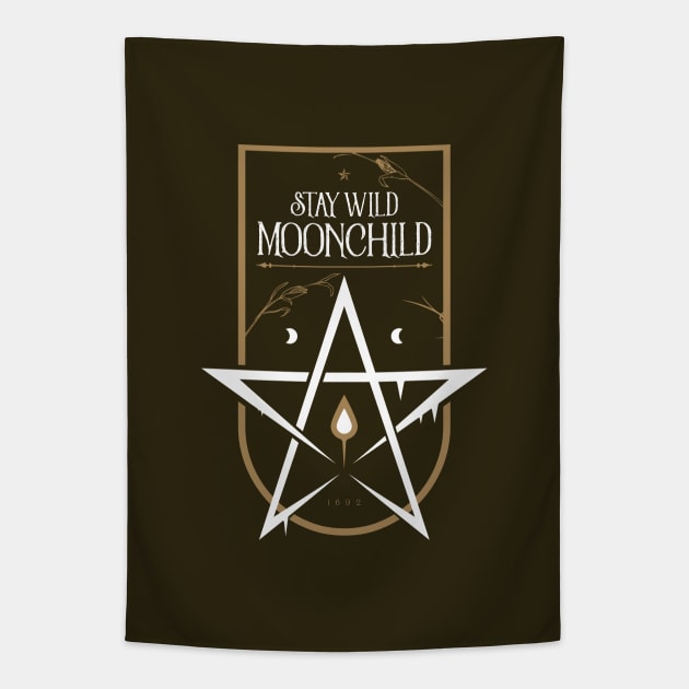 Stay Wild Moonchild Tapestry by BadBox