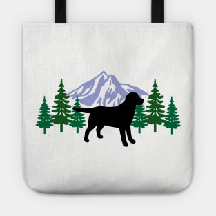 Black Labrador Evergreen Tote