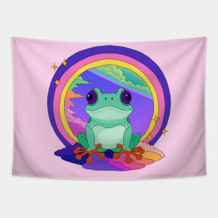Pastel Dreamy Frog Tapestry