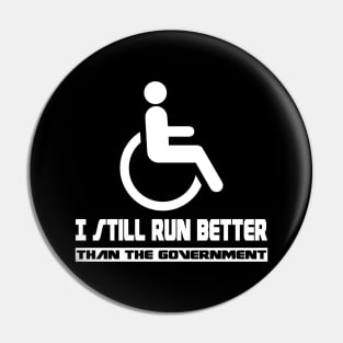 Wheelchair Disability Gift Funny Handicap Pin