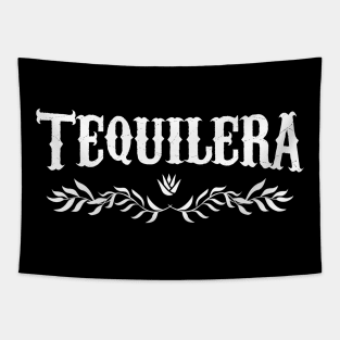 Tequilera - mezcal - White design Tapestry