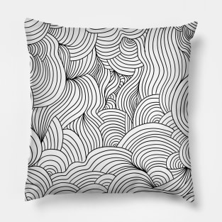 Line Pattern III, Digital Drawing Pillow
