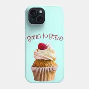 Born to Bake Raspberry Cupcake Phone Case