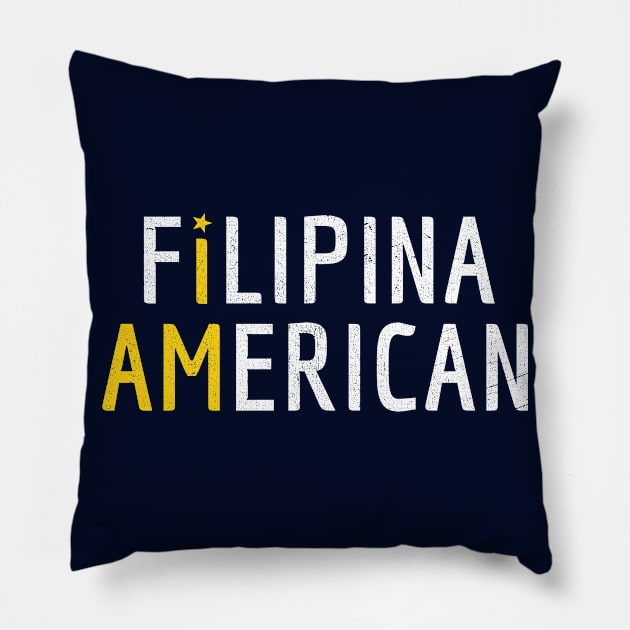 I Am Filipina American - Philippines and America Pride Pillow by Family Heritage Gifts