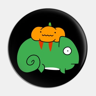 Little Pumpkin and Chameleon Pin