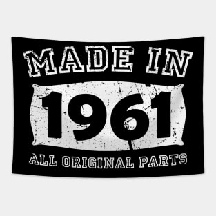 Made 1961 Original Parts 60th Birthday Tapestry