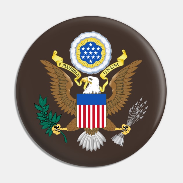 Great Seal of the United States Pin by jonathanptk