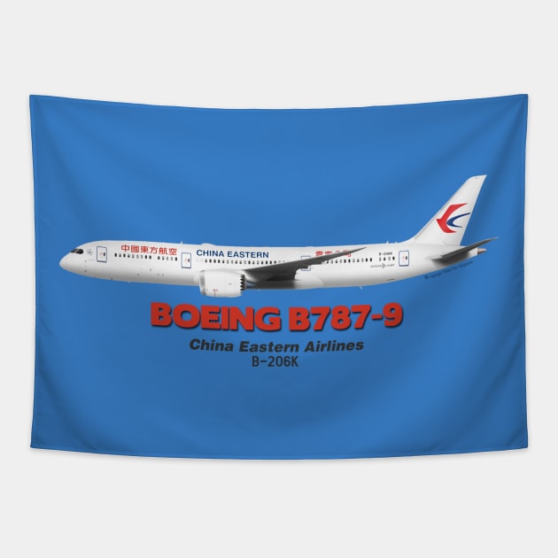 Boeing B787-9 - China Eastern Airlines Tapestry by TheArtofFlying