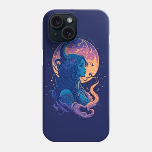 Moon Goddness Full Moon Witchy Celestial Aesthetic Phone Case