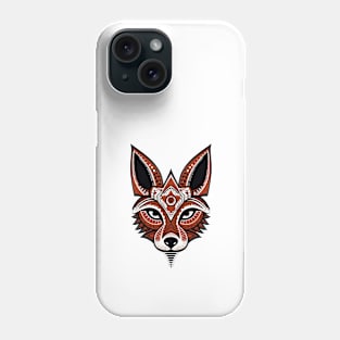 Aztec pattern fox Phone Case