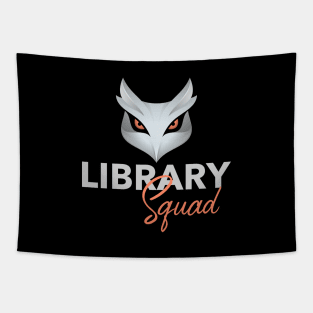 Funny Owl Library Squad Tapestry