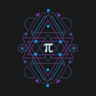 Geometrical pi day mathematic birthday T-Shirt