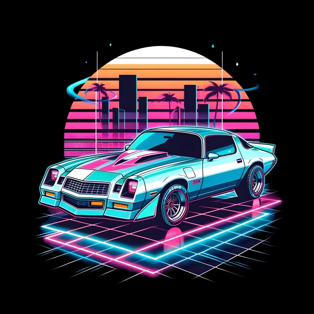 Vaporwave Chevy Camaro by HorseDriftKNS